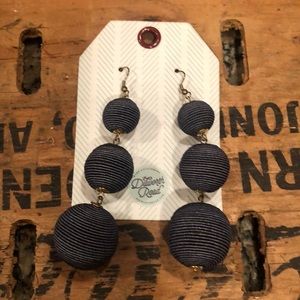 Navy blue earrings